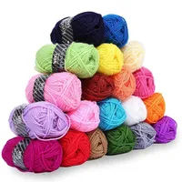 Kurelle Stickgarn Buntes Strick Garnknäuel Packung - Acryl Garn für Stricken, Wolle Set Baumwolle Perfekt für jedes Häkel und Strickprojekt - 20 Farbe