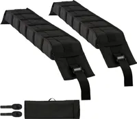 SucceBuy Měkká podložka pod střešní nosič, 83,8 cm velká univerzální podložka pod střešní nosič auta, nosnost 79 kg pro zavazadla, kajak, kanoe, SUP, snowboard, paddleboard