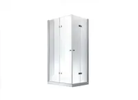 Glaszentrum Hagen - 90x75x195 cm - Hera Duschkabine Dusche Duschabtrennung - 8mm - ESG Glas mit Duschwanne + Siphon