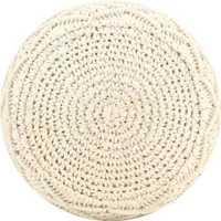 vidaXL Macramé Sedací puf ručně vyrobený 45x30 cm Bavlna