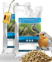 Futterbauer 2x 10 kg Erdnusskerne weiss blanchiert gehackt Erdnüsse Erdnussbruch Vogelfutter