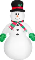 SEVICO Aufblasbarer Schneemann XL 120cm LED Außen IP44 Witterungsbeständig Weihnachtsdeko Winterdeko für Außen Weihnachtsfigur Christmas F259-120