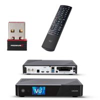 VU+ UNO 4K SE Sat Receiver DVB-S2 Linux UHD 2160p H.265 mit PremiumX Wlan Stick