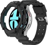 INF Sada pouzdra a náramku na hodinky Samsung Galaxy Watch Armor Černá 40 mm Samsung Galaxy Watch 7 40mm