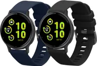 kwmobile 2x Sportarmband kompatibel mit Garmin vivoactive 5 / active 5 Armband - Fitnesstracker Band Set aus TPU Silikon