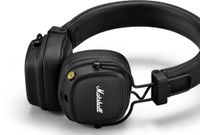 MARSHALL Major IV - Drahtloses Bluetooth-Headset - 80 Stunden Akkulaufzeit - Weiche Ohrpolster - Drahtlose Ladeoption - Schwarz