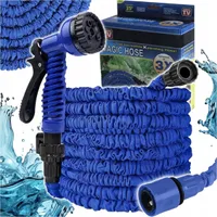 Gartenschlauch 30 M Verlängerungsschlauch Flexibler Sprinkler + Pistolenanschluss-Set