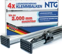 Klemmbalken Sperrbalken 1630-2000 mm, 4 Stück Set, Alu, LKW, Sperrlatte