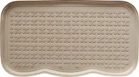 e-floor Duftende Schuhmatte 40x72 cm – 100% Gummi, flexibel, wasserdicht, pflegeleicht, rutschfest, schützt Böden vor Schmutz - Beige