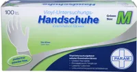 PARAM Einmal Handschuhe Vinyl puderfrei M, 100 St. Handschuhe