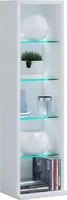 Standregal Glasregal Wandregal Stand Glas Aufbewahrung Regal Raumtrenner weiss