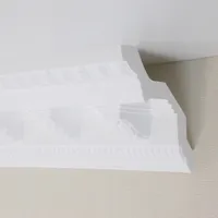 PROVISTON Zierleiste Polystyrol, 10 x 22 x 2000 mm, Weiß, Wandleiste