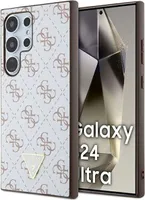 Guess Galaxy S24 Ultra Back cover case - 4G Triangle - White
