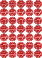 Frohe Weihnachten - Aufkleber rund 30x30mm  für Weihnachten 35 Stück - rot Vintage - Labels - Stickers - Weihnachtskalender - Weihnachten - Advent - rund - zum Aufkleben für Geschenke oder Karten