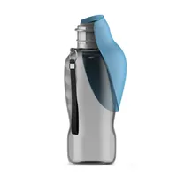 Tragbare Hundetrinkflasche 800 ml – mit Napf, auslaufsicher & reisefreundlich – Blau