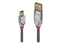 Lindy USB 2.0 Kabel Typ A/Mini-B Cromo Line M/M 7.5m