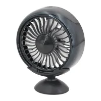 Auto 5 Volt Ventilator Lüfter 15cm mit Saugfuss USB Ventilator Mini Tischventilator, Schwarz