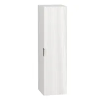 WENA Koupelnová skříňka, žebrovaná čela, bílá, 1 dvířka s tichým dovíráním, š/d cca 33/120/33 cm