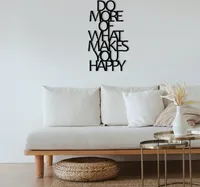 Wallity, Do- ENZ1130, Schwarz, Sonstige Wohndekorationen, 41 x 50 cm, 100% Metall (Dicke: 1