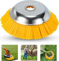 Jopassy Unkrautbürste Nylon Freischneideraufsatz 25,4x200mm Nylonbürste Für Stihl Motorsense Freischneider