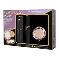 FLAWLESS - Epilierer-Set - Gesichtsepilatoren + Augenbrauen + Reinigungsbürste + Freier Spiegel - USB wiederaufladbar
