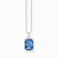 THOMAS SABO Kette "Blauer Stein" Silber KE2089-166-1-L45V