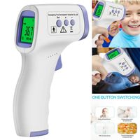 Digital LCD Infrarot Fieberthermometer Stirnthermometer IR Baby Kontaktlos Ohr 