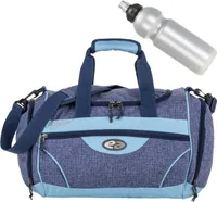 Sporttasche Yzea Sports 52 cm 26 Liter für Jungen Mädchen Kinder Reisetasche Freizeittasche Gym Bag Fitnesstasche Sport Tasche Casual (Blau) + Trinkflasche