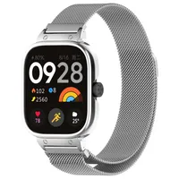 Bizon Strap + Case Uhrkette Xiaomi Redmi Watch 4 silber