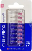 2x Curaprox Interdentalbürsten CPS 08 pink - Prime refill ( 0,8mm - 3,2 mm)  - 2x 8 Stück
