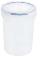 Contacto Frischhaltedose, 950 ml, Kunststoff, Ø 10,5 x H12,5 cm, hoch, stapelbar, luft-/wasserdicht, Klick-Verschluss, mikrowellen-/gefriergeeignet