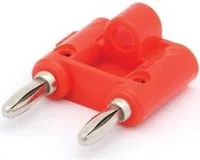 Velleman - CM13R - Doppelbananenstecker - rot