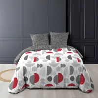 3tlg. Wende Bettwäsche Baumwolle 240x220 Übergröße King Size Bett Kissen Bezug