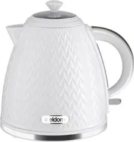 ELDOM Wasserkocher NELA, Fassungsvermögen 1,7 l, Leistung 2000 W, weiß