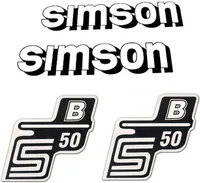 Set Aufkleber Simson S51 Elektronik weiß für
