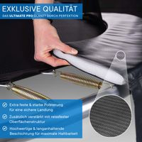 KINETIC SPORTS Trampolin Outdoor 244 cm 'Ultimate Pro'  –  Designed in Germany, Fiberglas Netzstangen, AirMAXX Technologie, Schwarz