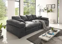 Big Sofa Vintage in verschiedenen Farben schwarz Megasofa
