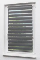 Doppelrollo mit Trägerprofil (B x H) 75cm x 150cm in grau/anthrazit , zum Klemmen und Schrauben
