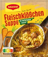 Maggi Guten Appetit Fleischklößchen Suppe mit natürlichen Zutaten 60g