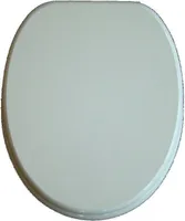 VCM WC Sitz Toilettendeckel Klodeckel Toilettensitz Deckel Brille Klobrille Ascoly Holzoptik mit stabilem Holzkern Beige