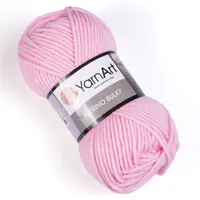 YarnArt Merino Bulky Wolle, 75%.Polyacryl/25% Wolle, 100m/100g, Leicht Rosa, Ideal für Winterprojekte