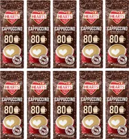 HEARTS Cappuccino mit feiner Kakaonote 10 x 1kg Vorratspackung , Schoko Aroma mit feiner Crema