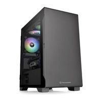 Thermaltake S100 TG - Micro Tower - PC - SPCC - Schwarz - Micro ATX,Mini-ITX - 16,5 cm Thermaltake