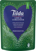 Tilda - Basmati Reis gedämpft, Limette und Koriander 250gr