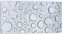 DEQORI Küchenrückwand Glas 80x40 cm 'Wassertropfenmuster' Spritzschutz Bad Rückwand