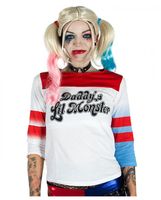Damen Mädchen Suicide Squad Harley Quinn Jacke Shorts Karneval Cosplay Kostüm 