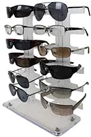Brillen ständer 360 Grad drehbarer Acryl-Sonnenbrille halter stehen klar  Brillen Display Rack Desktop Organizer