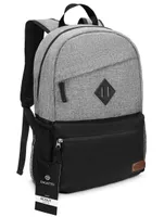 Zagatto Nylonový študijný batoh A4 black-grey