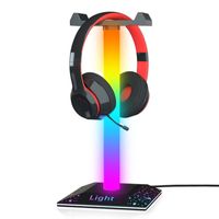 Kopfhörer Ständer RGB Hintergrundbeleuchtung 11 Lichtmodi Universal Gaming Headset Halterung mit Typ-C Port