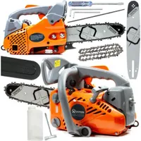 DEMON® Benzin Kettensäge 1,2 PS Benzin Motorsäge Länge der Führung 25cm Kurze Benzinsäge Motorkettensäge Motorsäge Einhandsäge Gartensäge Astsäge